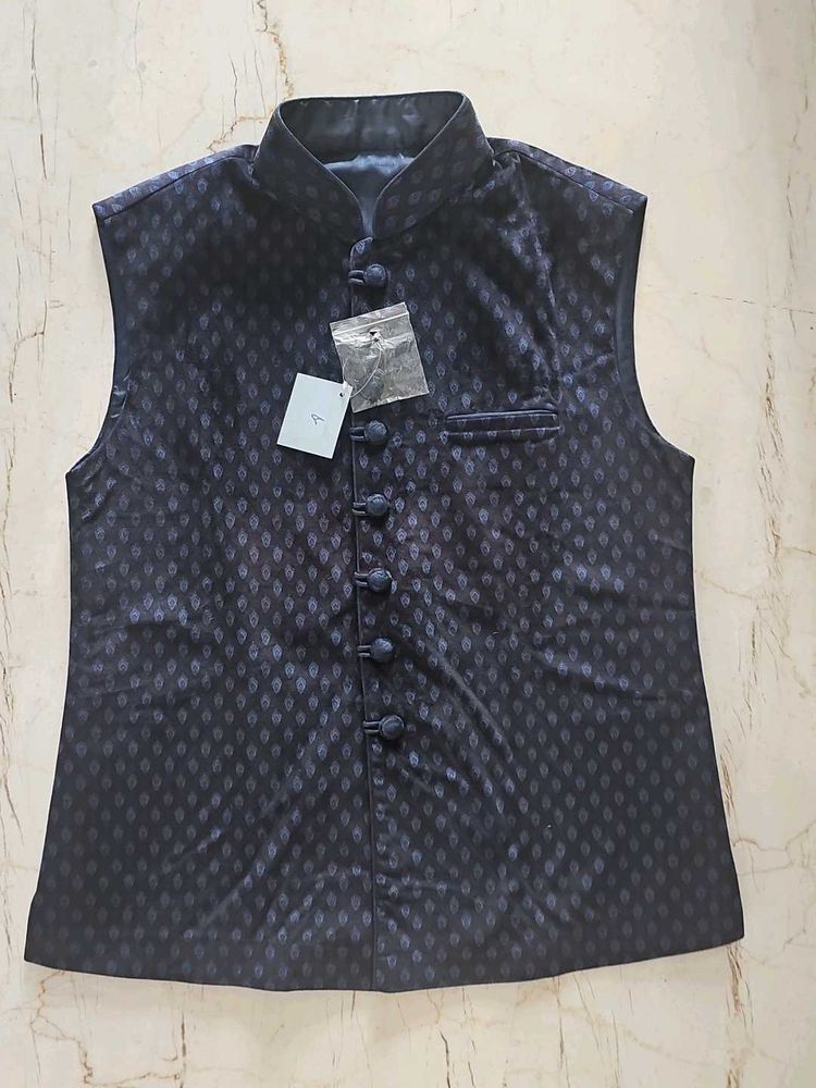 Stylish Blue Ethnic Jacket