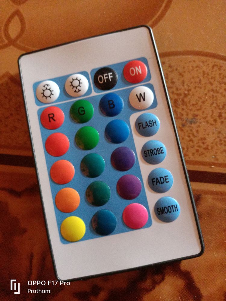 RGB Light 🚨 Remote With Button Cell