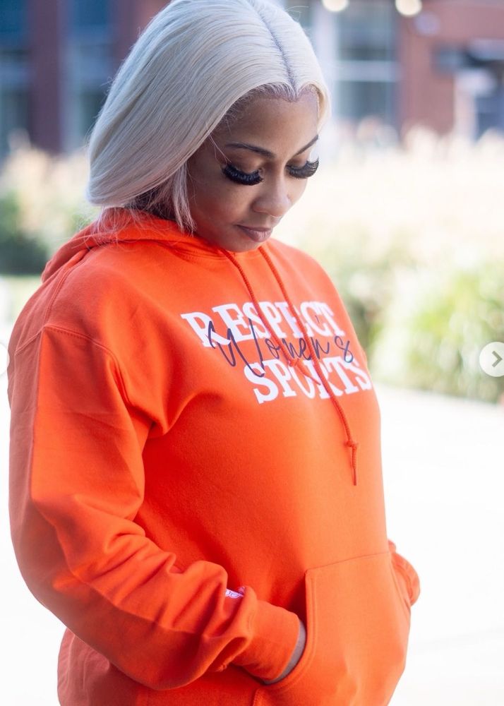 Orange  Hoodie And Cardigan