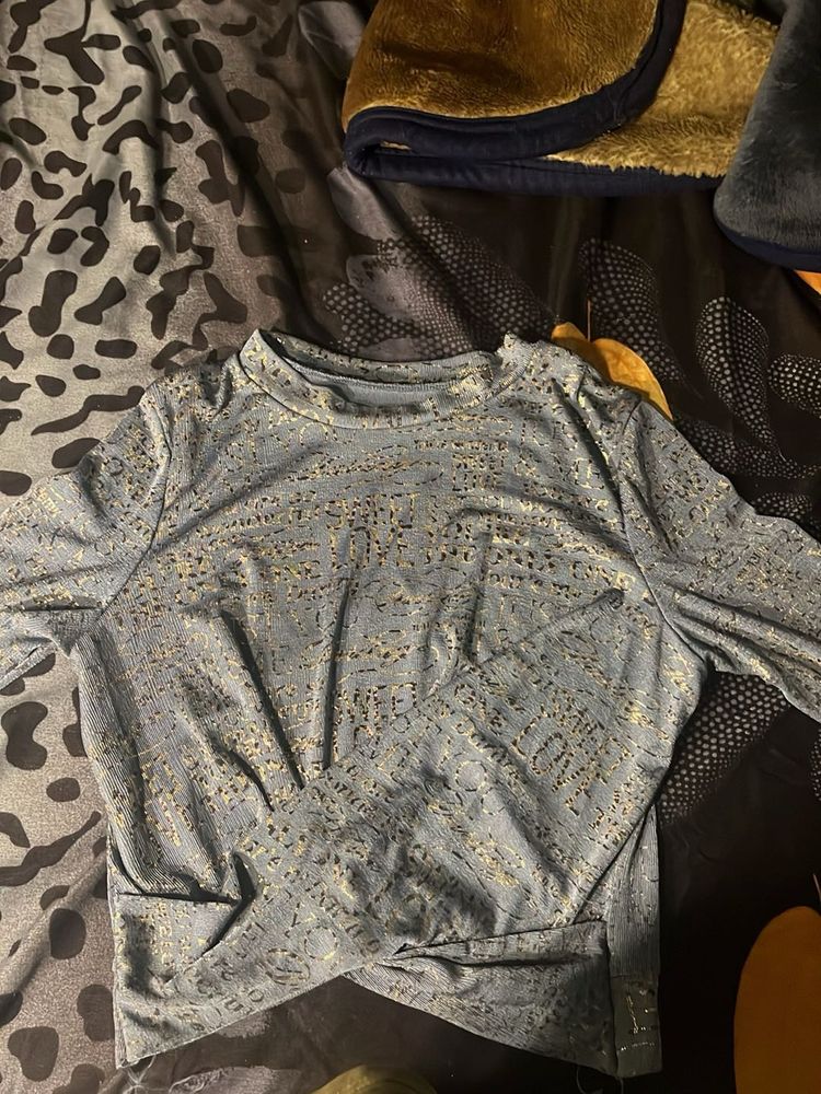 Stylish Patterned Long Sleeve Top