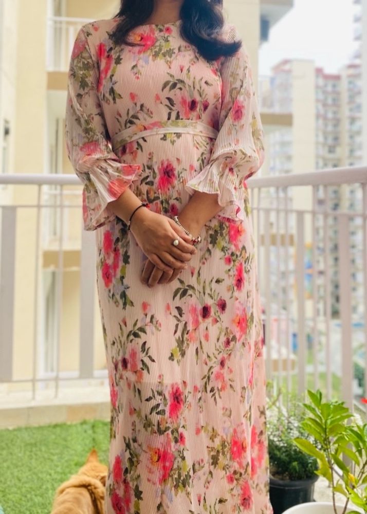 Floral Print Maxi Dress