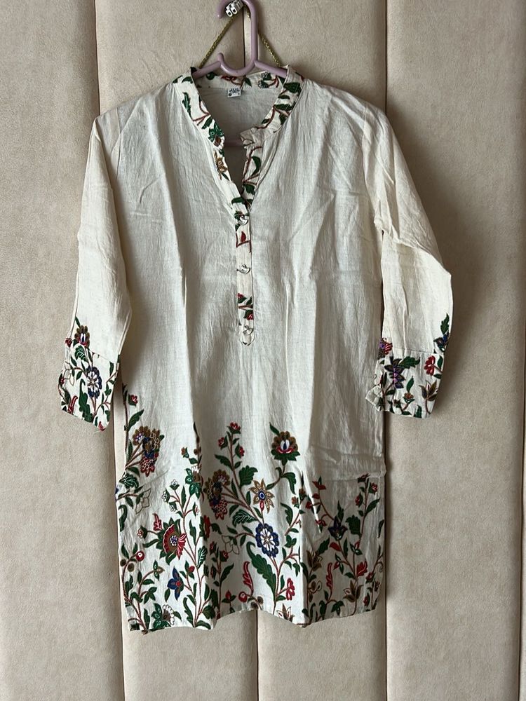 Short Khakhi Kurti