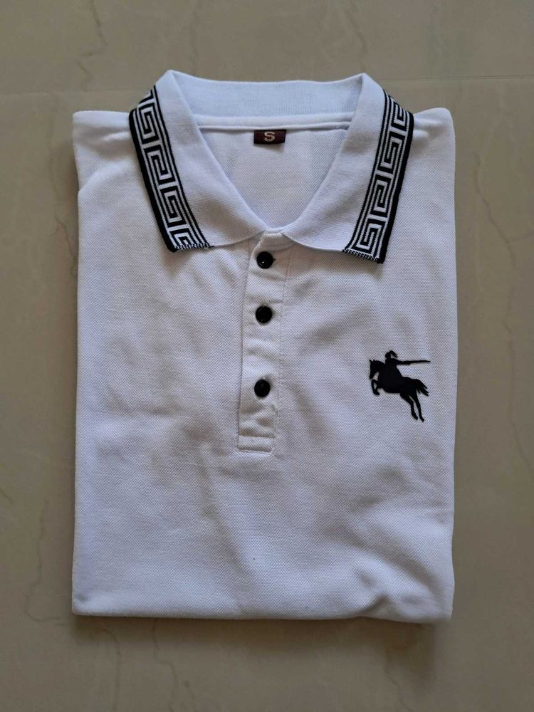 Men&#39;s White Polo Tshirt