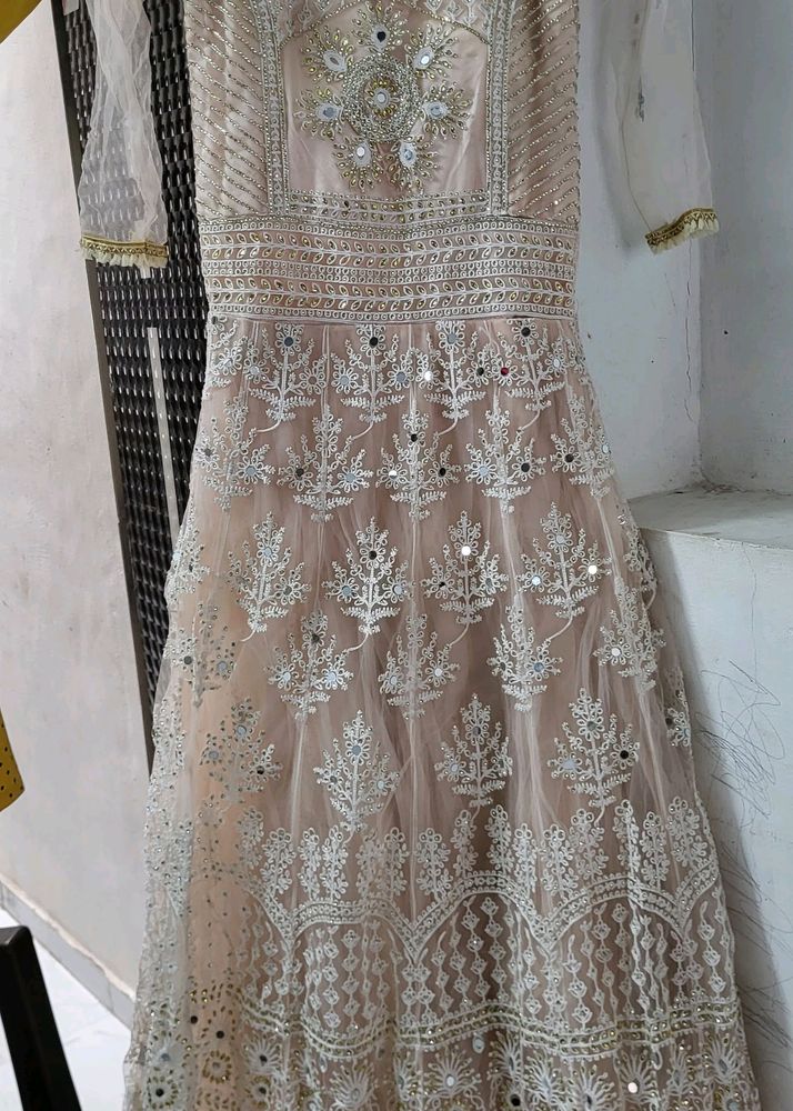 Light Orange Color Gown