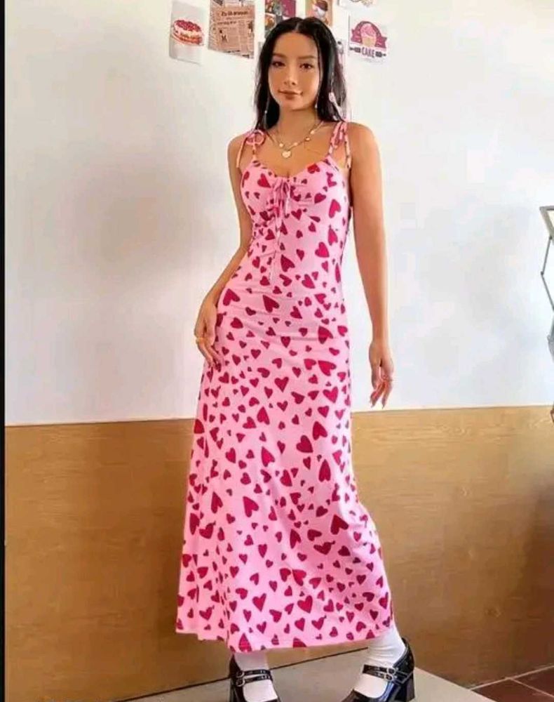 Women Pinteresty Maxi Dress||Trendy Pink One Piece