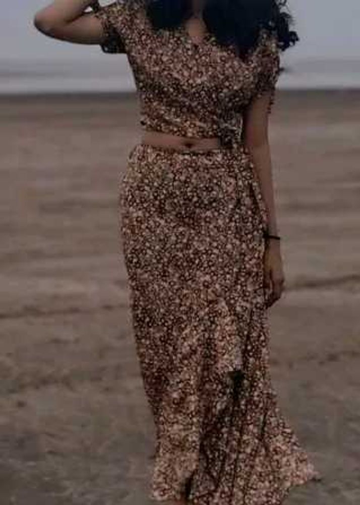 Floral Two-Piece Outfit