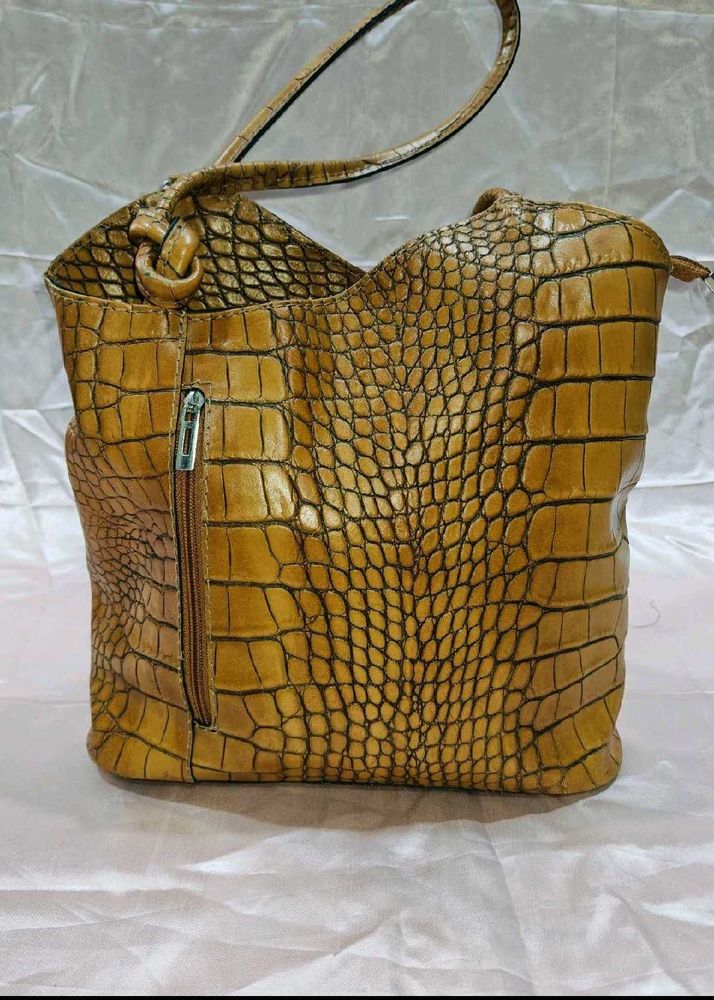 Corcodile Leather Bag Imported Paris