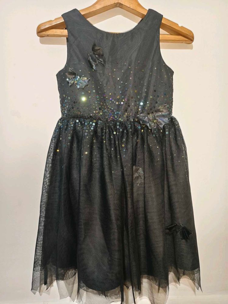 Girls&#39; Black Sparkle Dress 4-6 Years