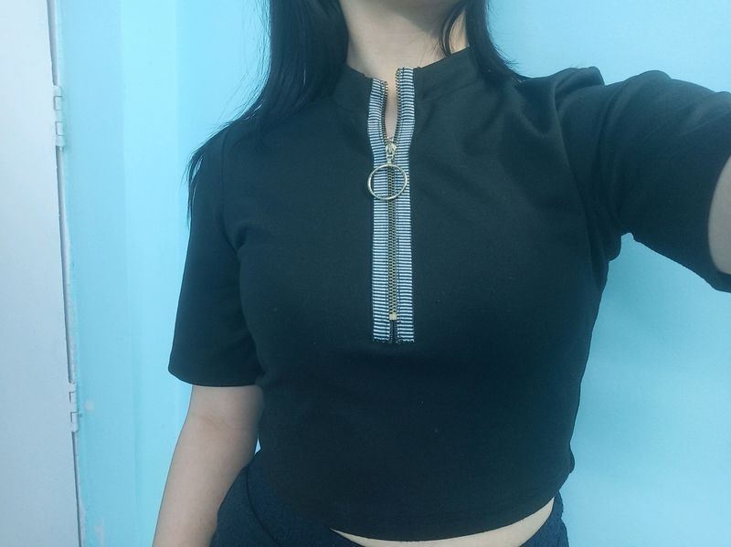 Black Crop Top