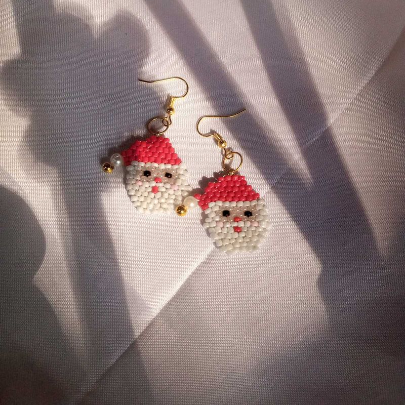 Santa Earrings