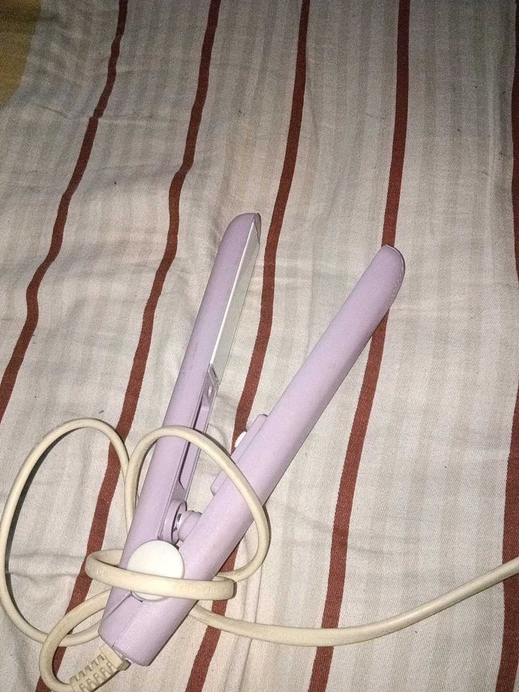 Purple Mini Hair Straightener