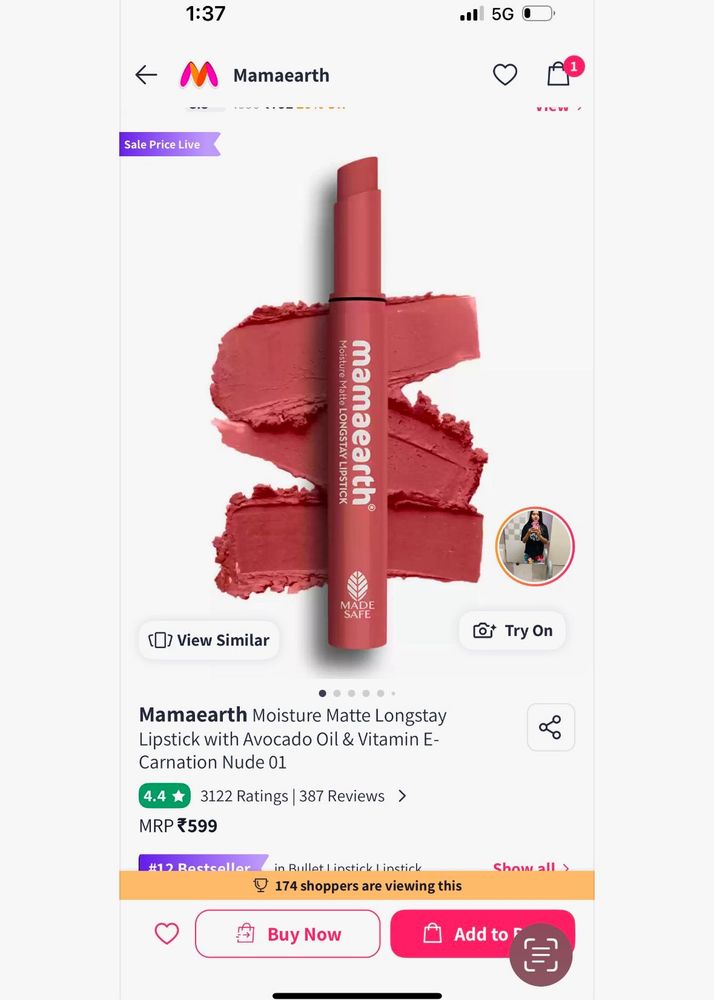 Mamaearth Lipstick