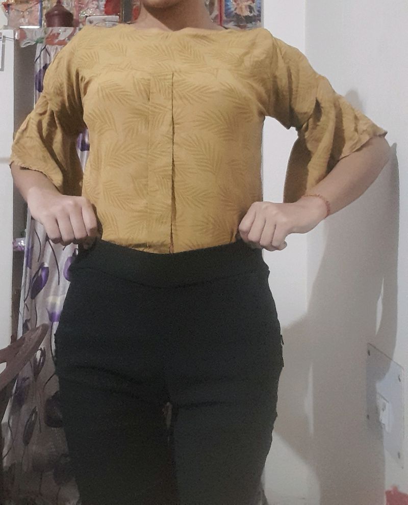 Top ,Turmuric Yellow Colour,