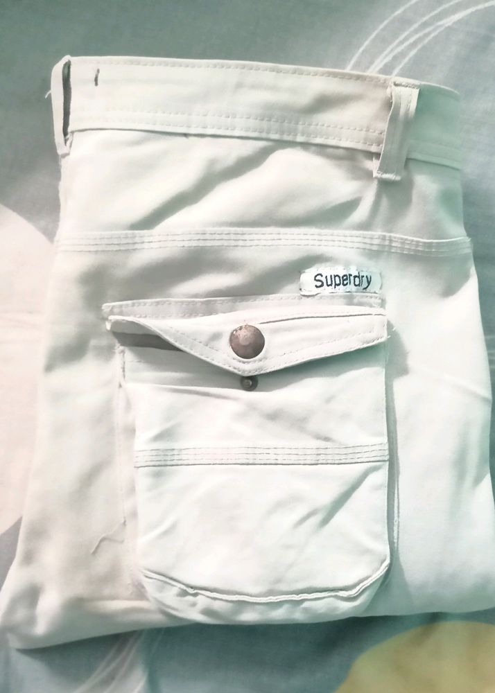 6 Pocket Off White Cargo