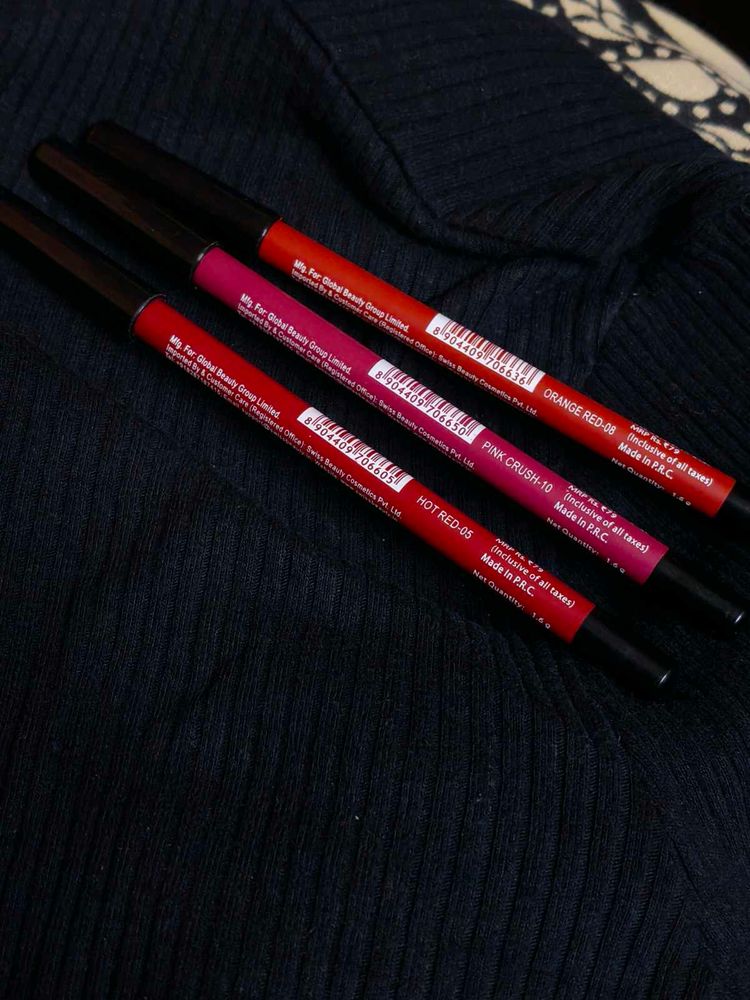 Swiss Beauty Lip Liners - Set of 3