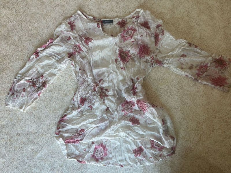 Floral Print Tunic Top