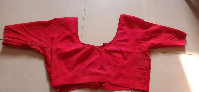 red color blouse for women