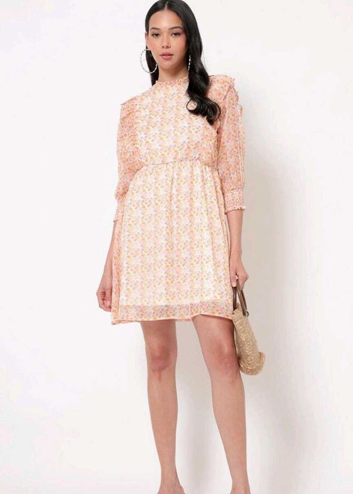 Floral Print Mini Dress
