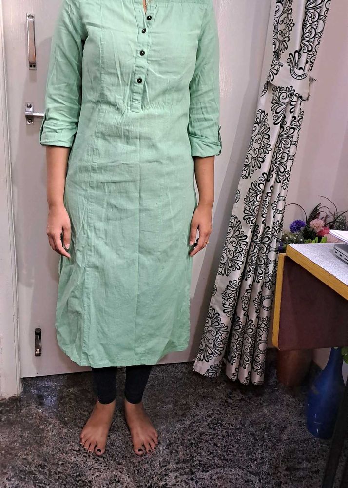 Rangmanch By Pantaloos Green Kurta