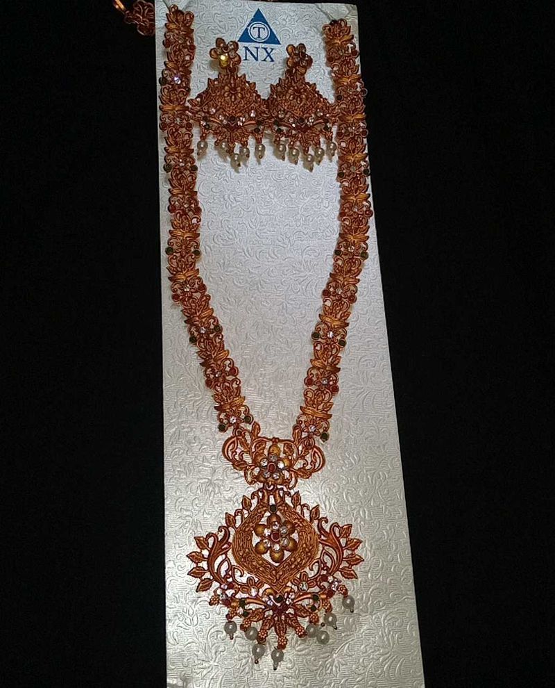 Matte Finish Antique Jewellery Set