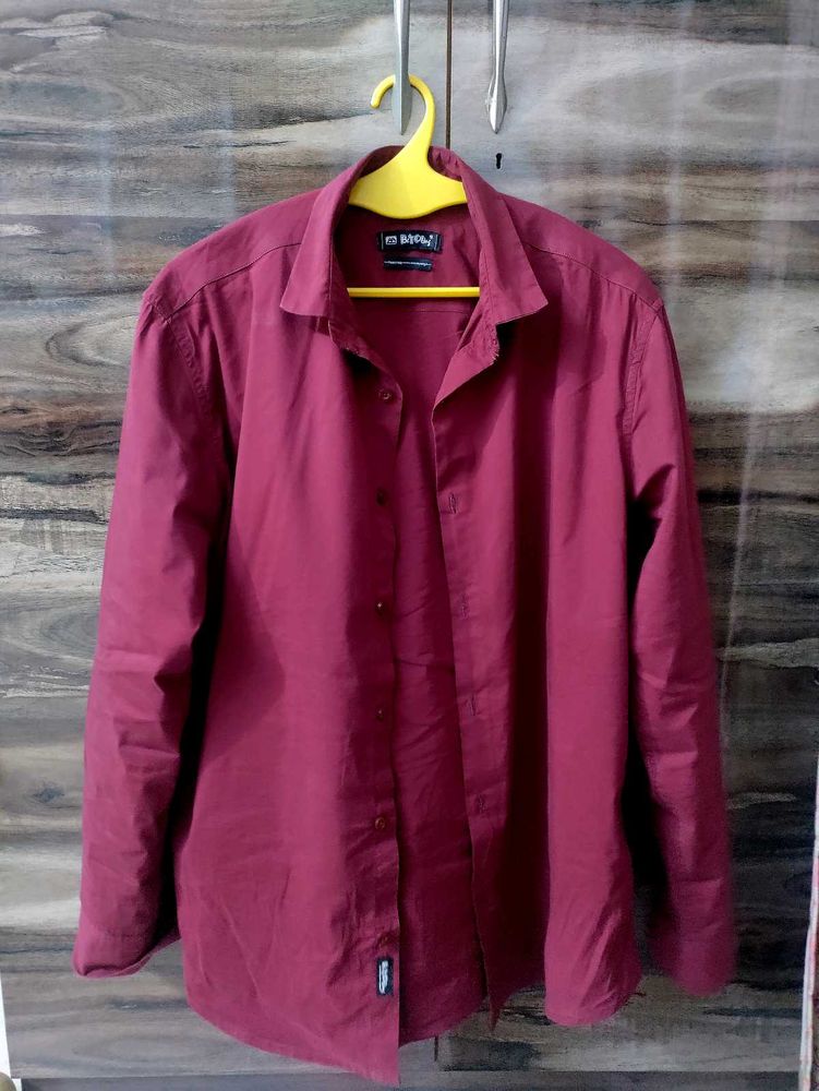 Maroon Casual Shirt