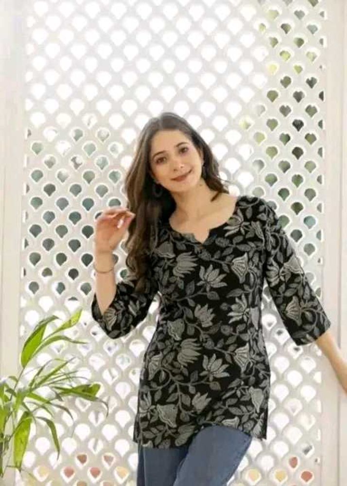 Floral Print Kurta