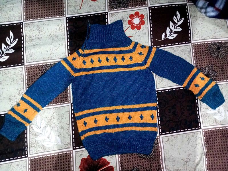 Hand Knitted Sweater For Babies