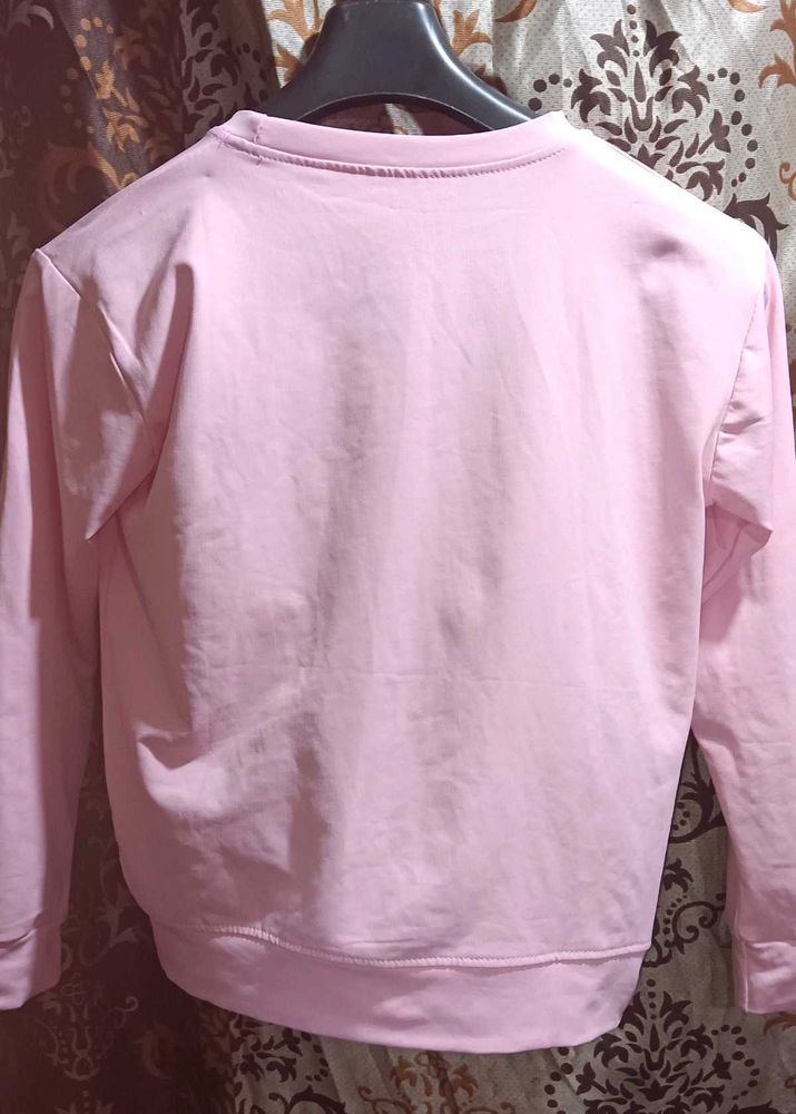 Girls’ Casual Sweatshirt –&#34;THANKFUL” Printed