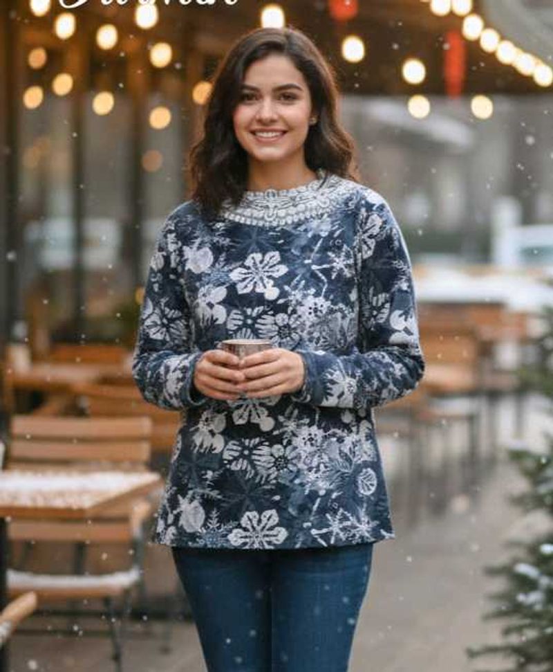 Floral Embroidered Sweatshirt