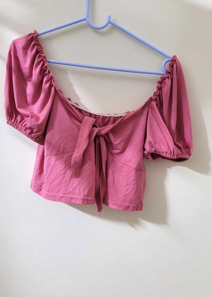 Knot Pullover Crop Top