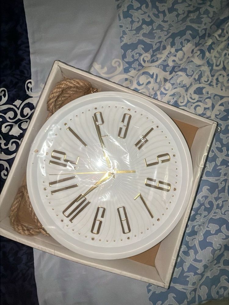 Elegant White Wall Clock