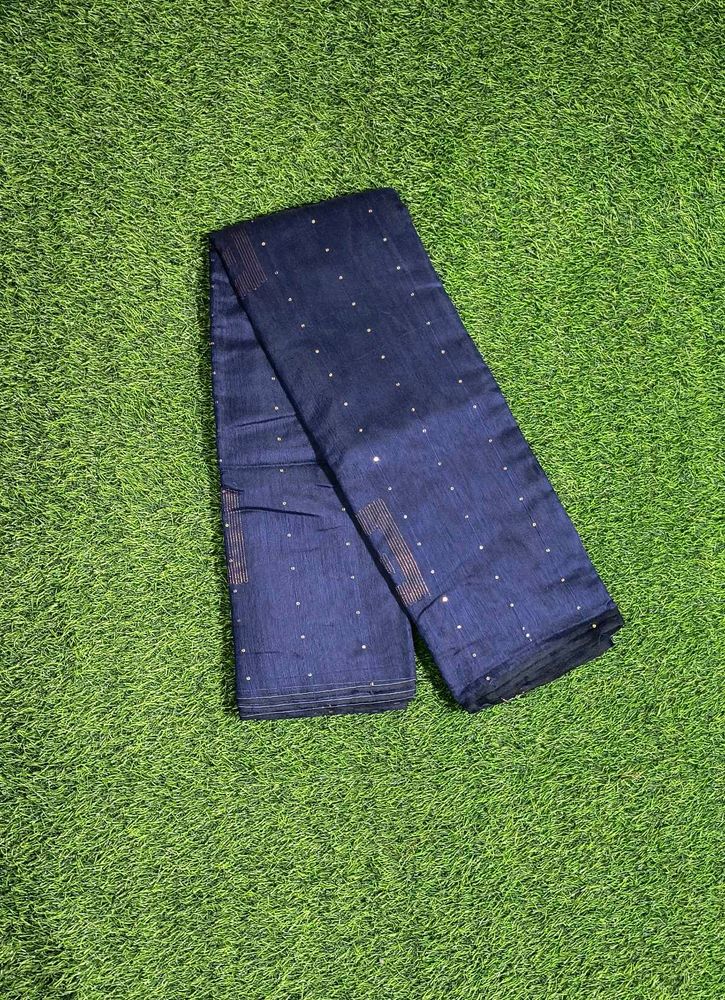 Sequence Handloom Saree - Navy Blue