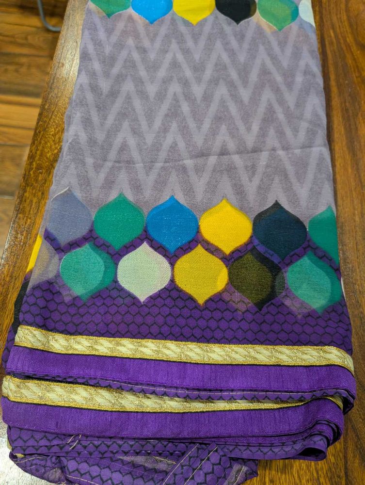 Colorful Patterned Saree