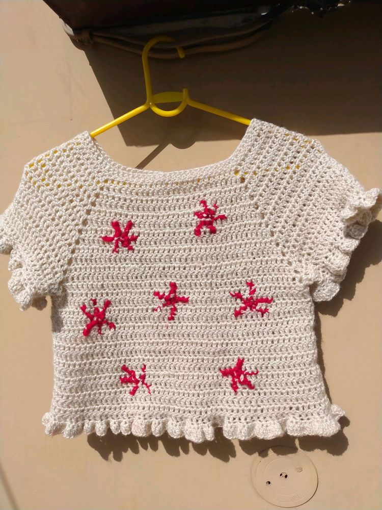 raffle crochet top (extremely new)