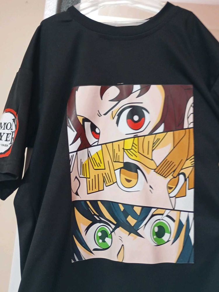 Anime Print T Shirt Fir Womens