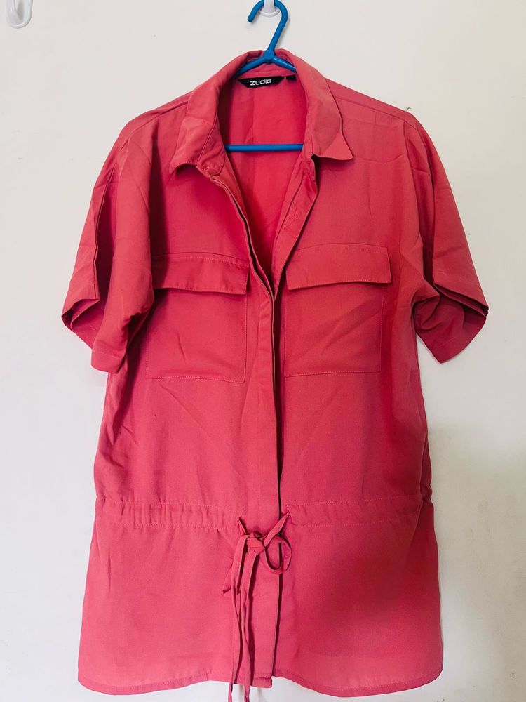Peach Cute Korean Shirt