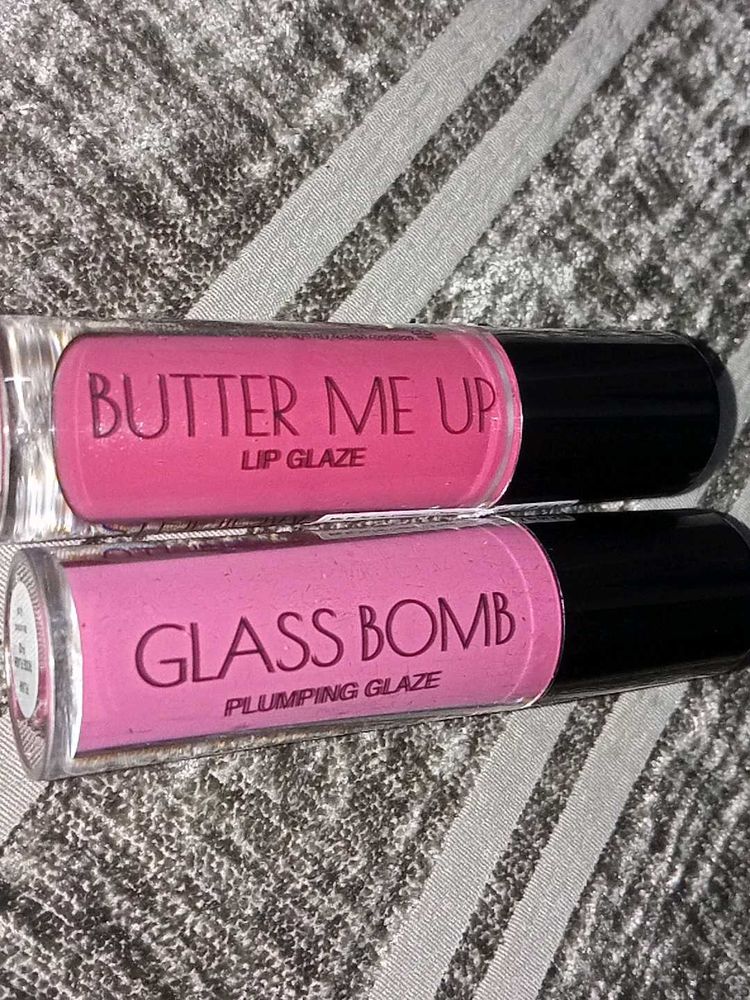 Lip Glaze Duo - Butter Me Up &amp; Glass Bomb
