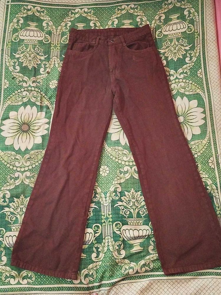 Brown Flared Jeans