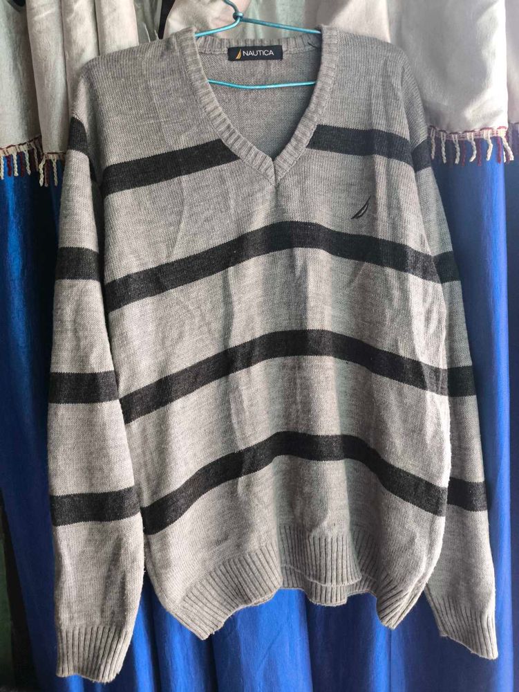 Striped Grey Sweater