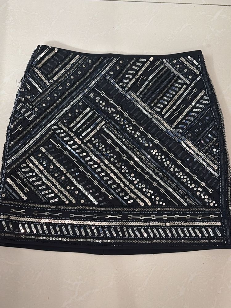 Beautiful Black Embroidered Skirt