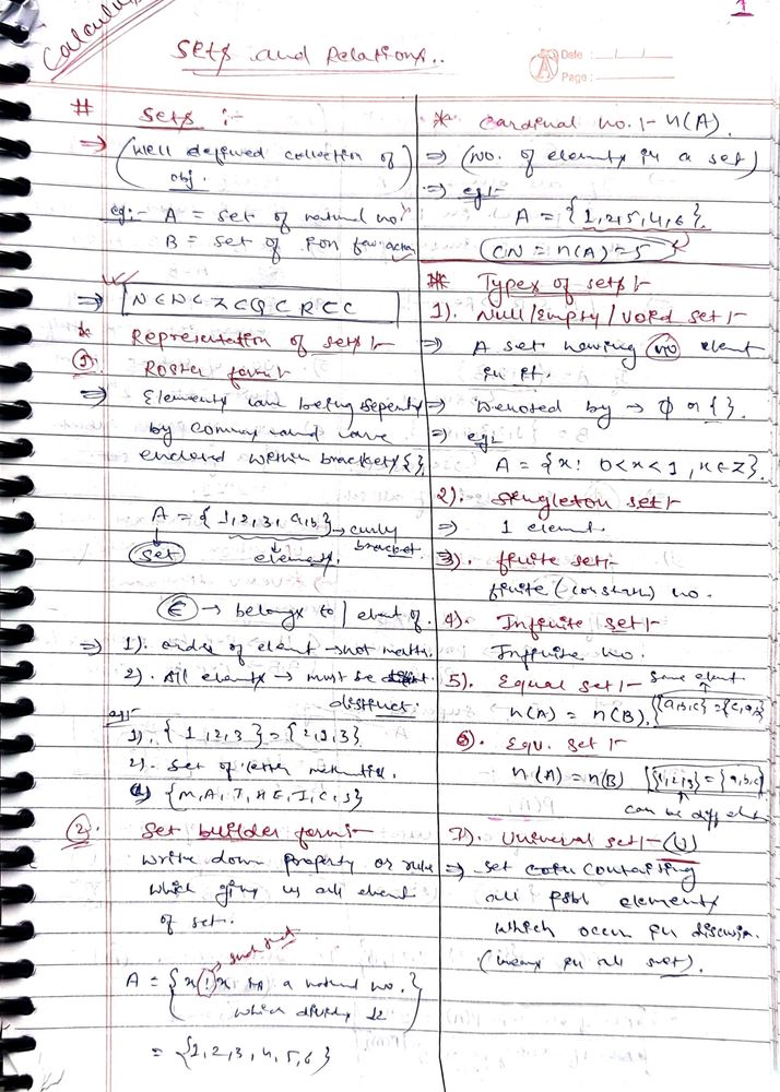 JEE Maths Notes Pdf(Jee Mains+ Advance)