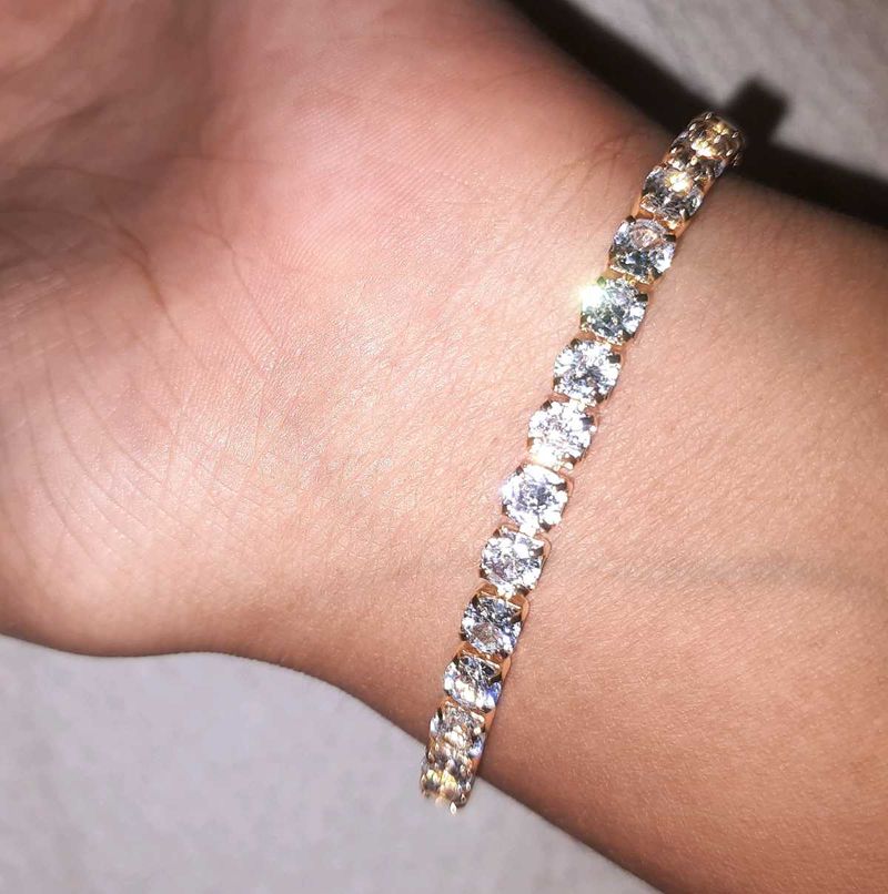 Anti Tarnish Cubic Tennis Bracelet