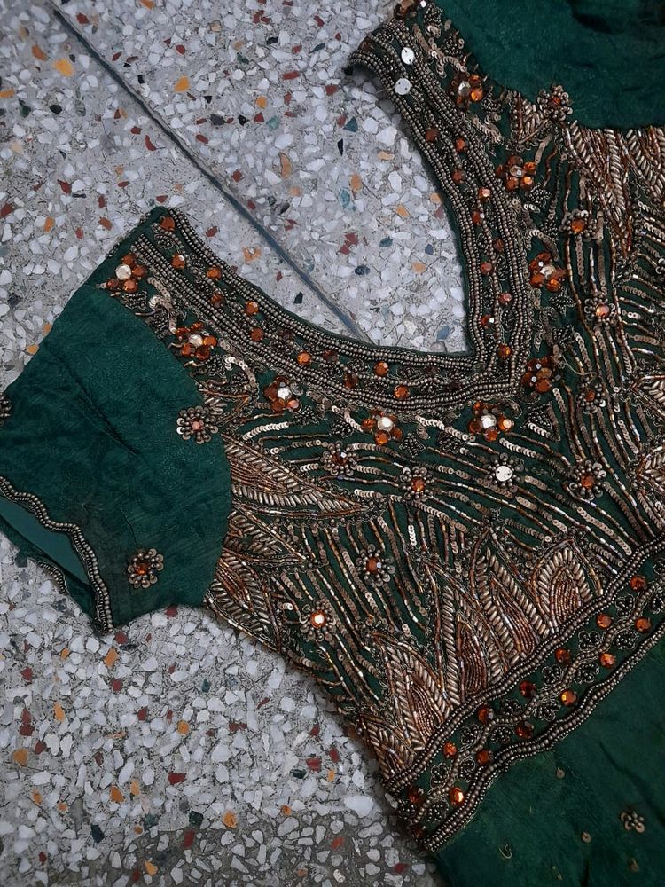 Designer A Line Suit Set Stitched