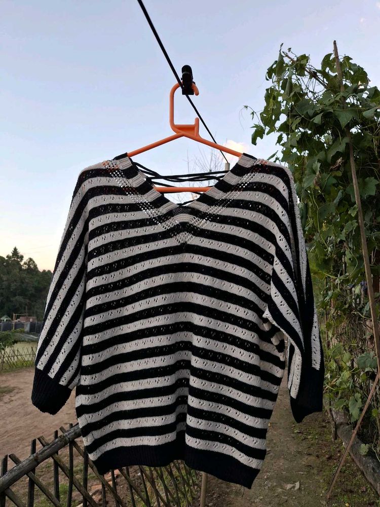 Striped Knit Sweater