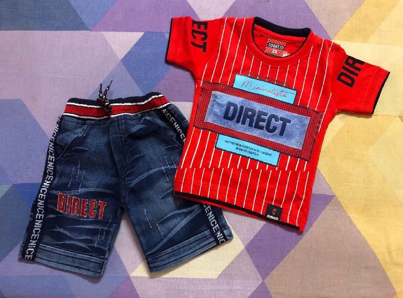 Brand New Boys&#39; T-shirt &amp; Shorts Set