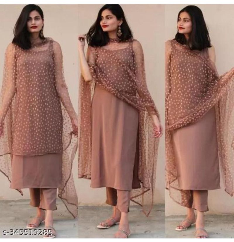 Brown Sleeveless Suit