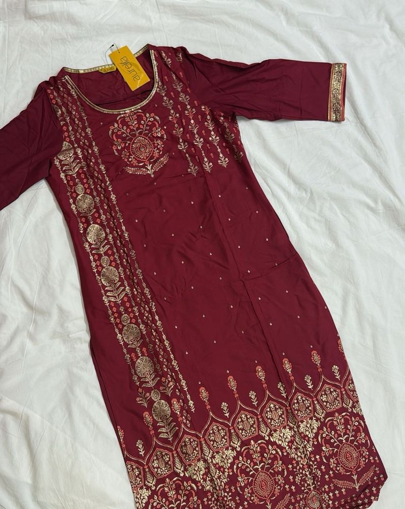 New Aurelia Maroon Kurti
