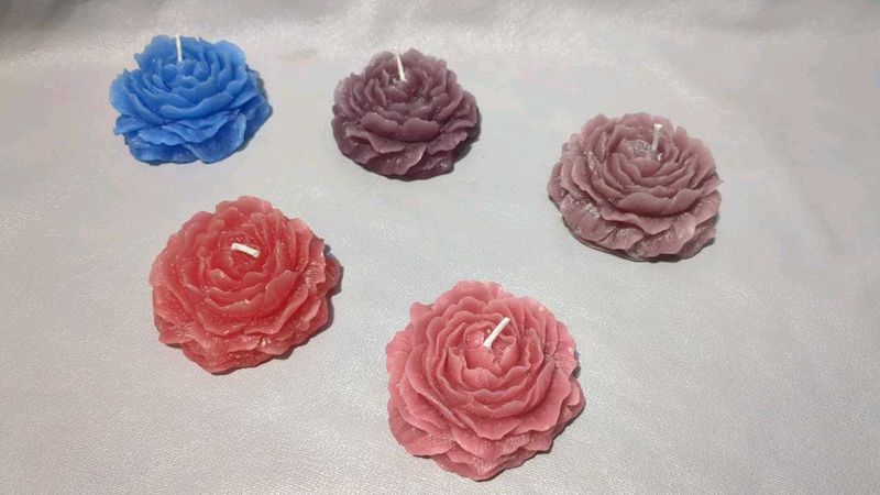 Rose Flower Candles 1 piece lavender fragranc