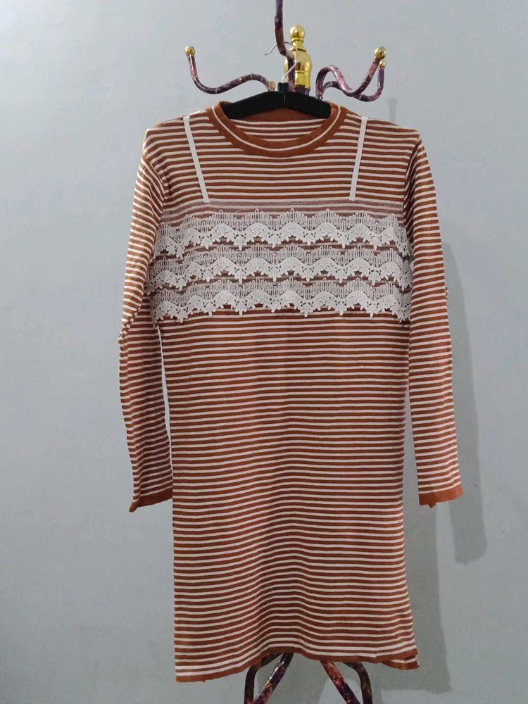 Striped Long Sleeve Dress