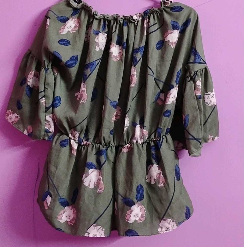 Off Shoulder Floral Top
